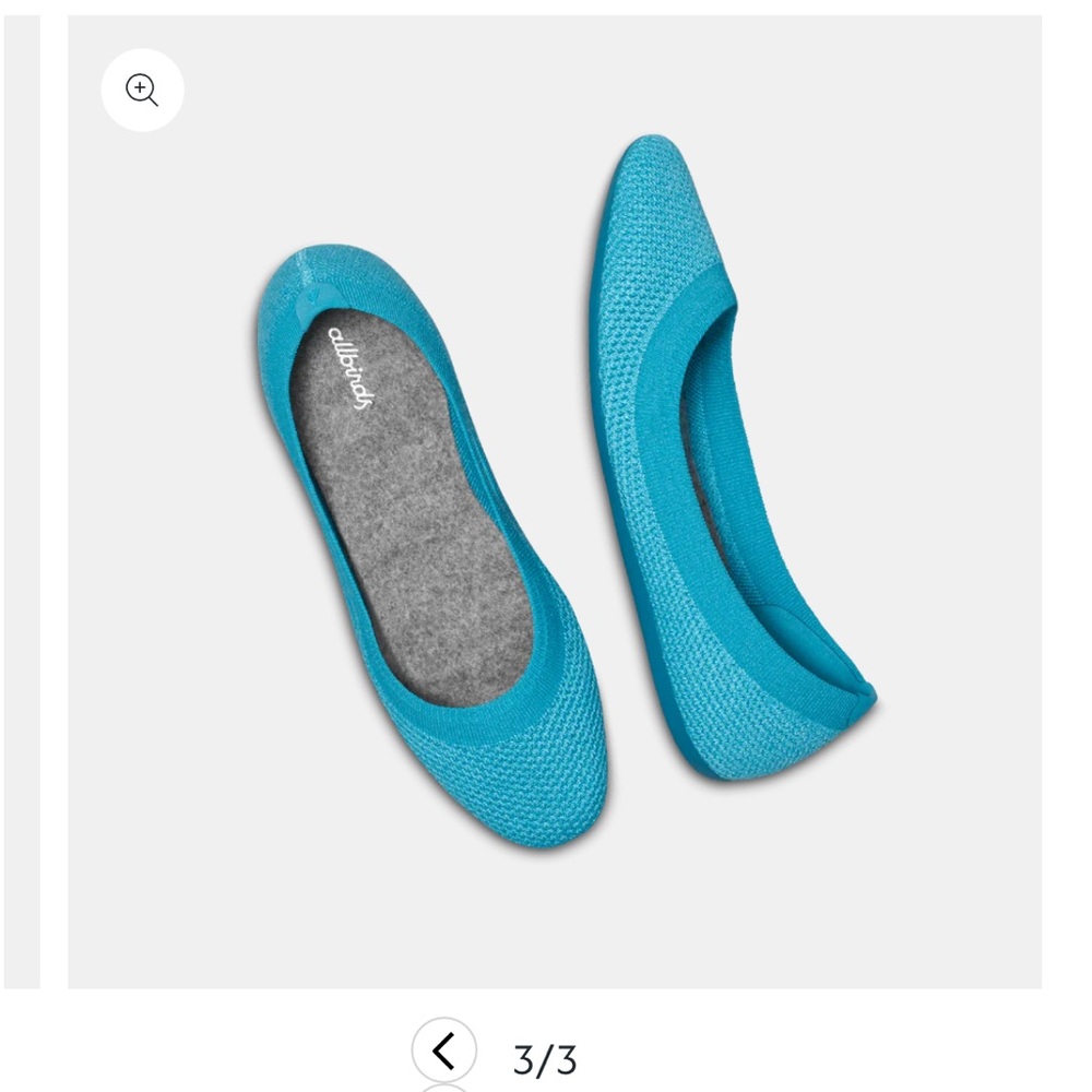 Allbirds aqua Caribbean tree breezers Flats 8.5